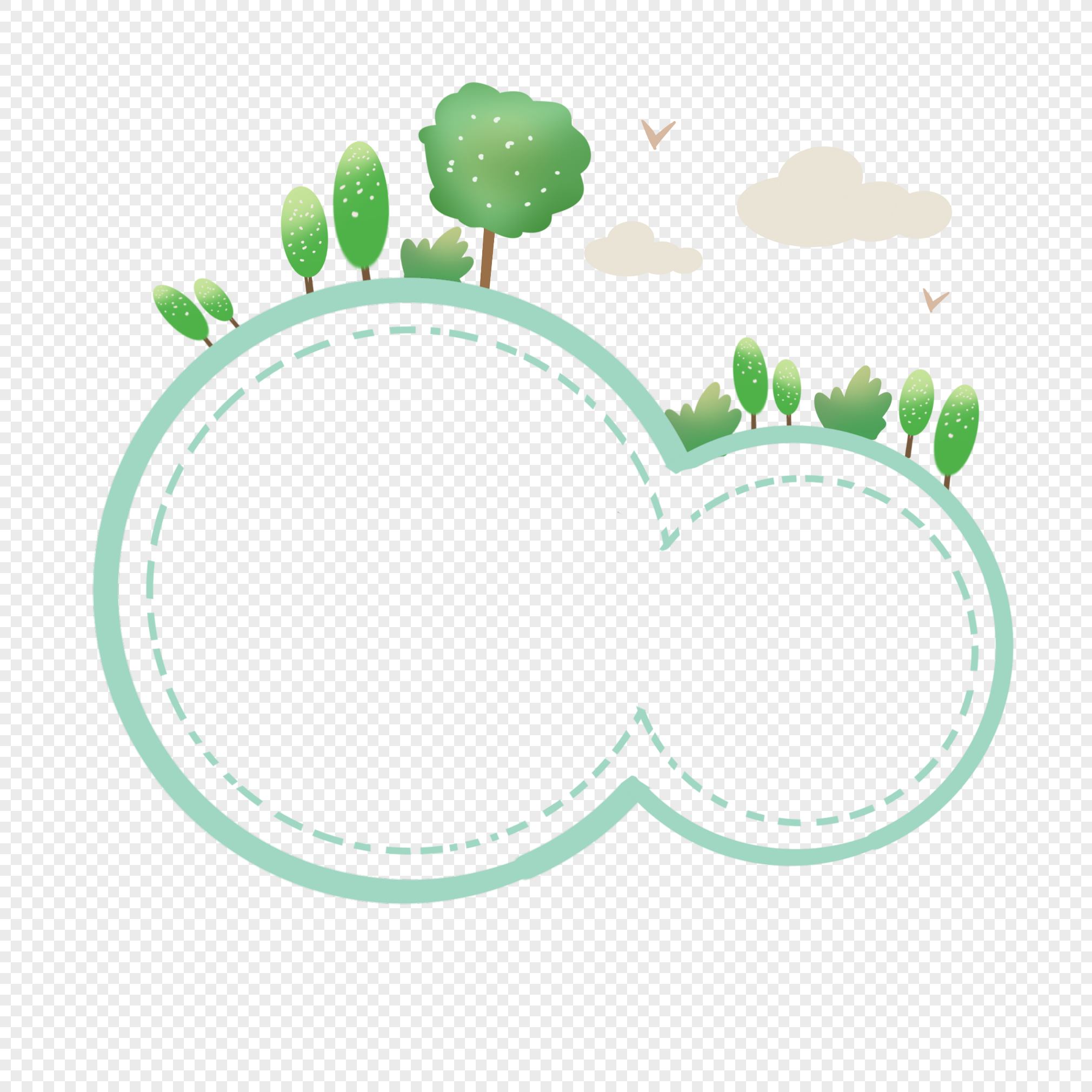 Woods Border, Tree, Grove, Border PNG Picture And Clipart Image For ...