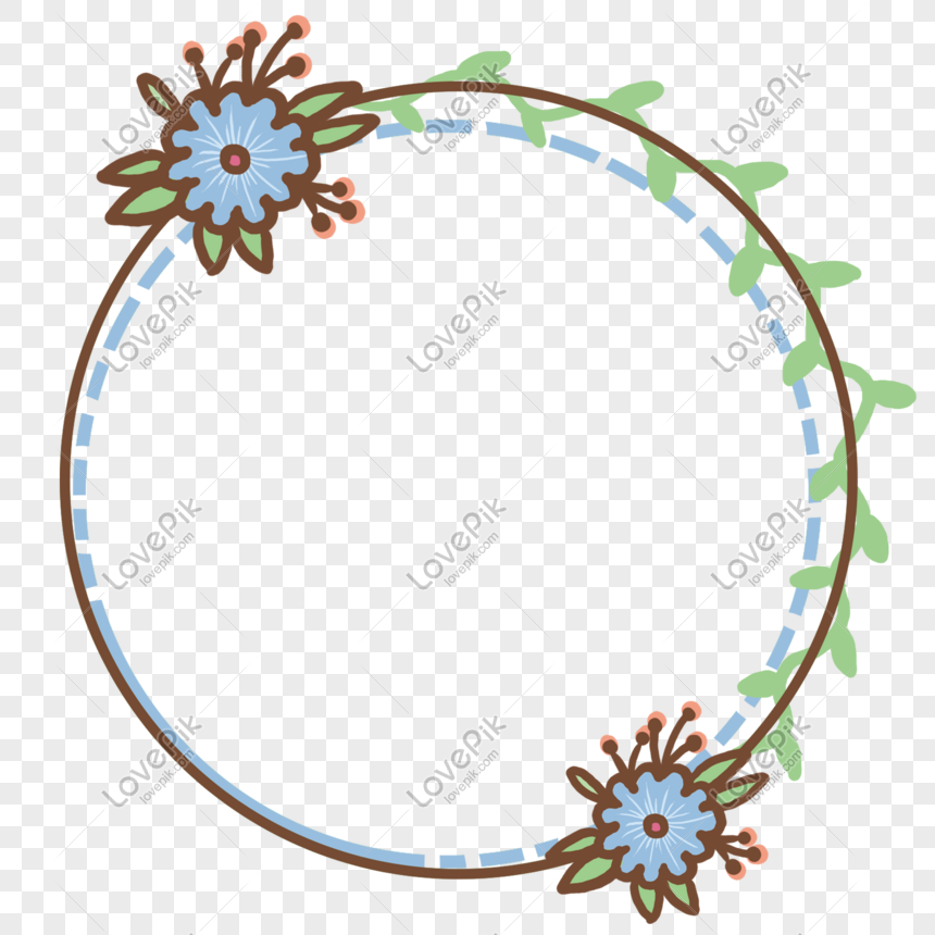 Hand Drawn Fresh Plant Vegetation Floral Border PNG Transparent And ...