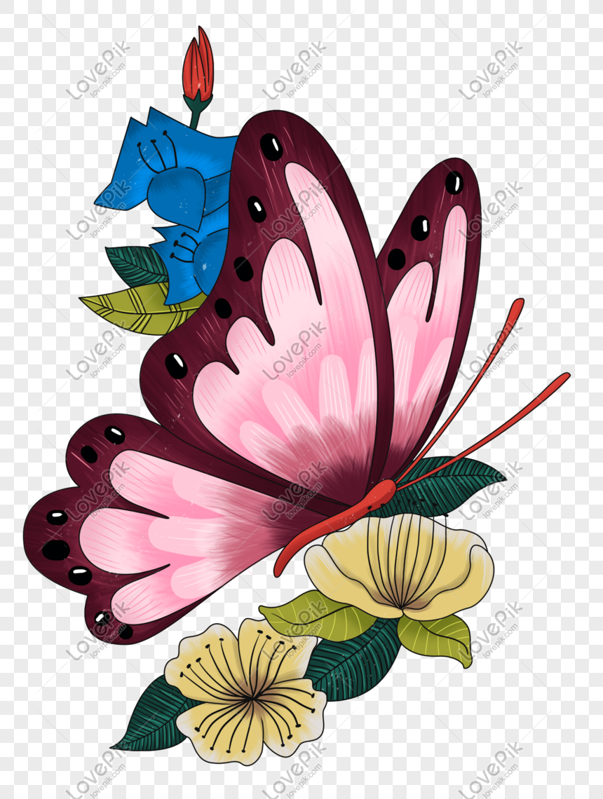 Thả mình vào thế giới dịu dàng của bức hình Butterfly And Flower Free PNG. Bạn sẽ bị cuốn hút bởi sự tinh tế và hài hòa giữa bướm và hoa, với những đường nét mềm mại và sắc màu tươi sáng.