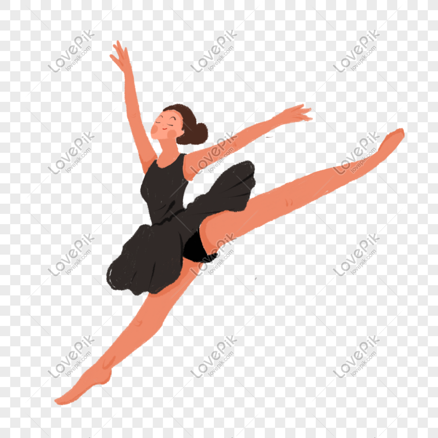 Ballerina in a Dance Pose on the Floor · Free Stock Photo