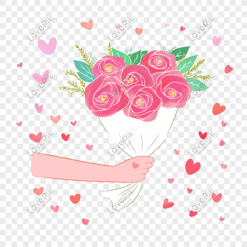バラの花束の愛を持っている片手イメージ グラフィックス Id Prf画像フォーマットpsd Jp Lovepik Com