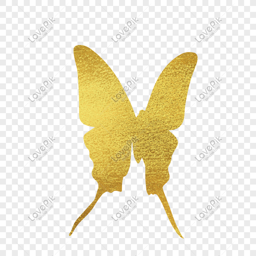 Golden Butterfly Paper Cut Png Image Psd File Free Download Lovepik