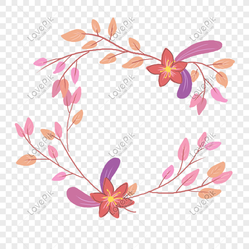 Bei Fiori E Foglie Rosa Immagine Gratis Grafica Numero Download Immagine Psd It Lovepik Com