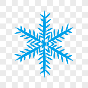 Blue snowflake palace pattern png