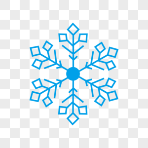 Blue snowflake palace pattern hexagon png