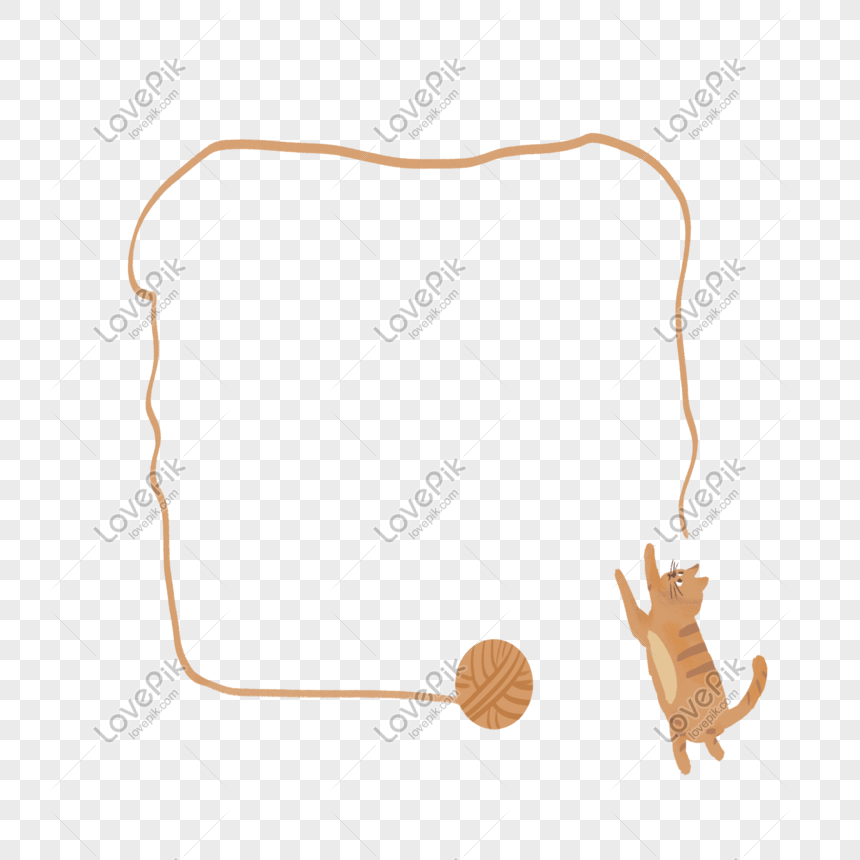 Cute cat border png image_picture free download 401459266_lovepik.com