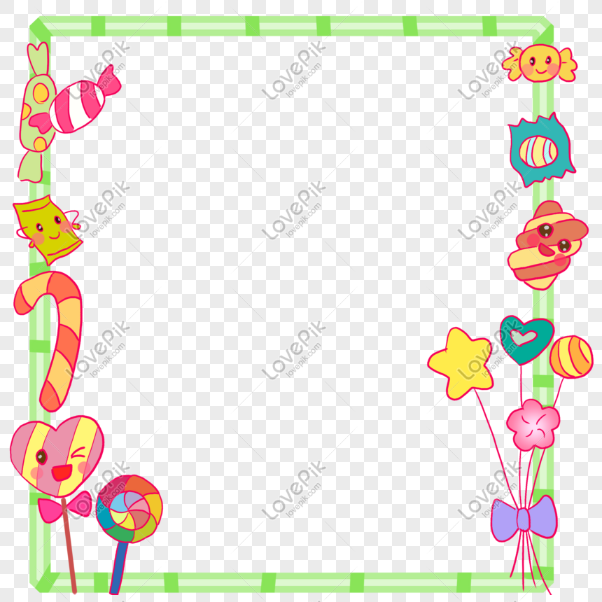 candy clipart border