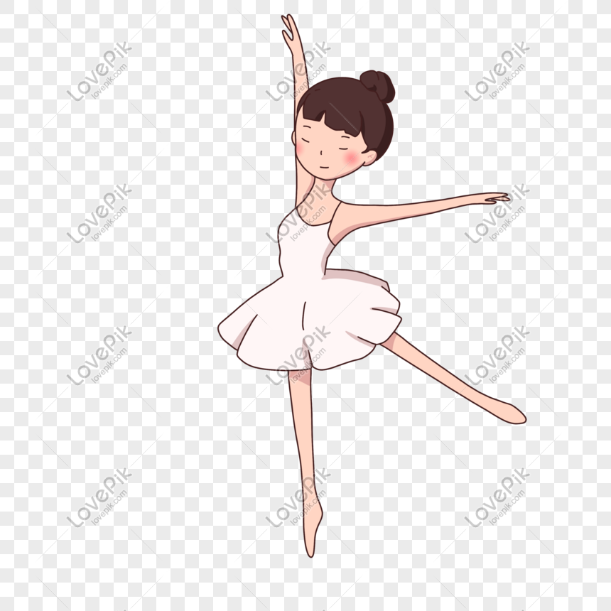 Cartoon Ballerina Girl PNG Transparent And Clipart Image For Free Download  - Lovepik | 401459796