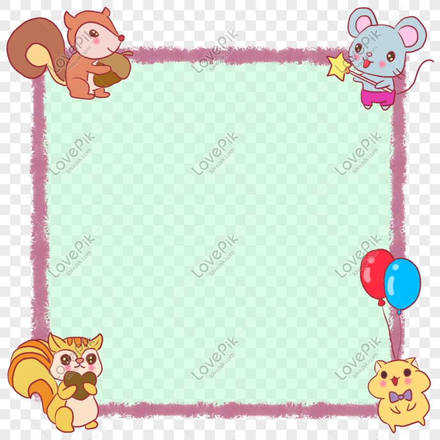 Squirrel Border PNG Image and PSD File For Free Download - Lovepik ...
