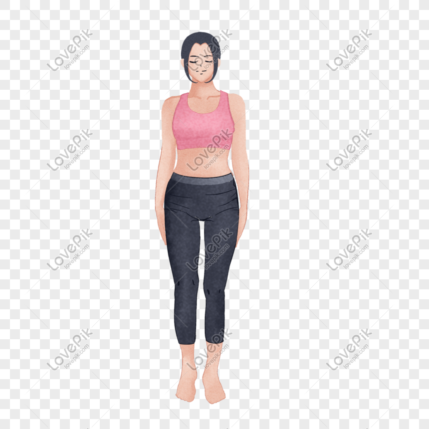 Girl Practicing Yoga PNG White Transparent And Clipart Image For Free ...