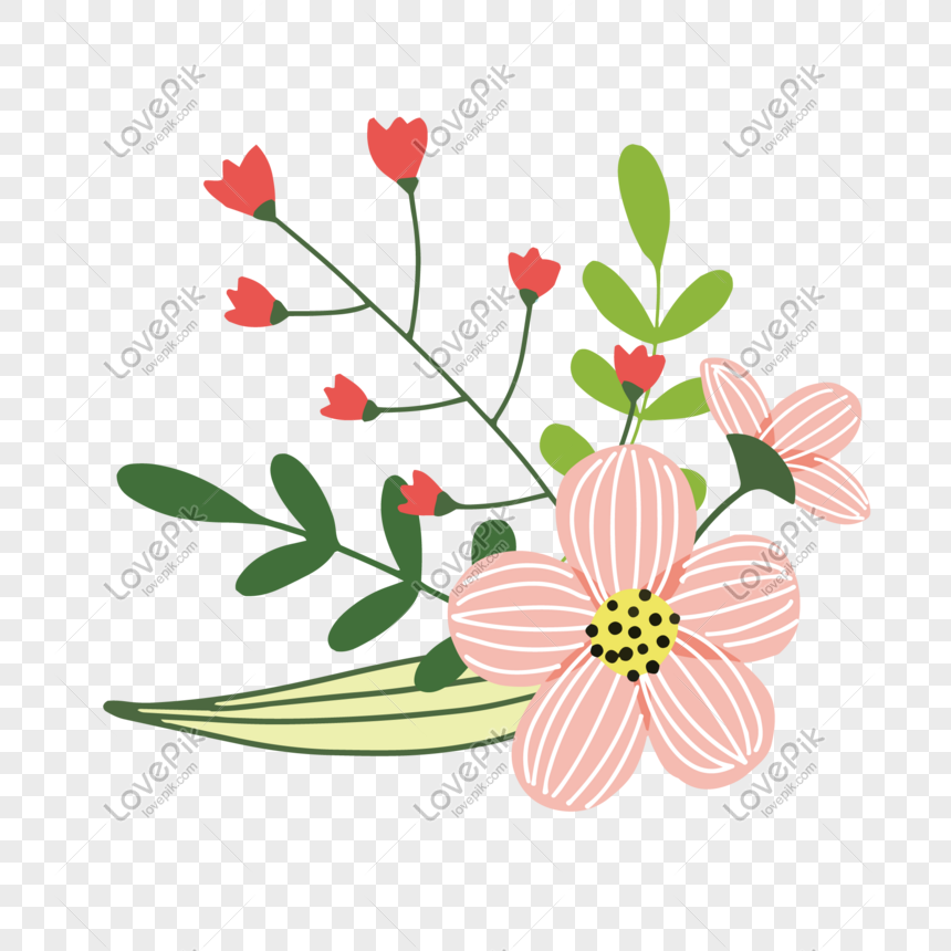 Flor Rosa Linea PNG Imágenes Gratis - Lovepik