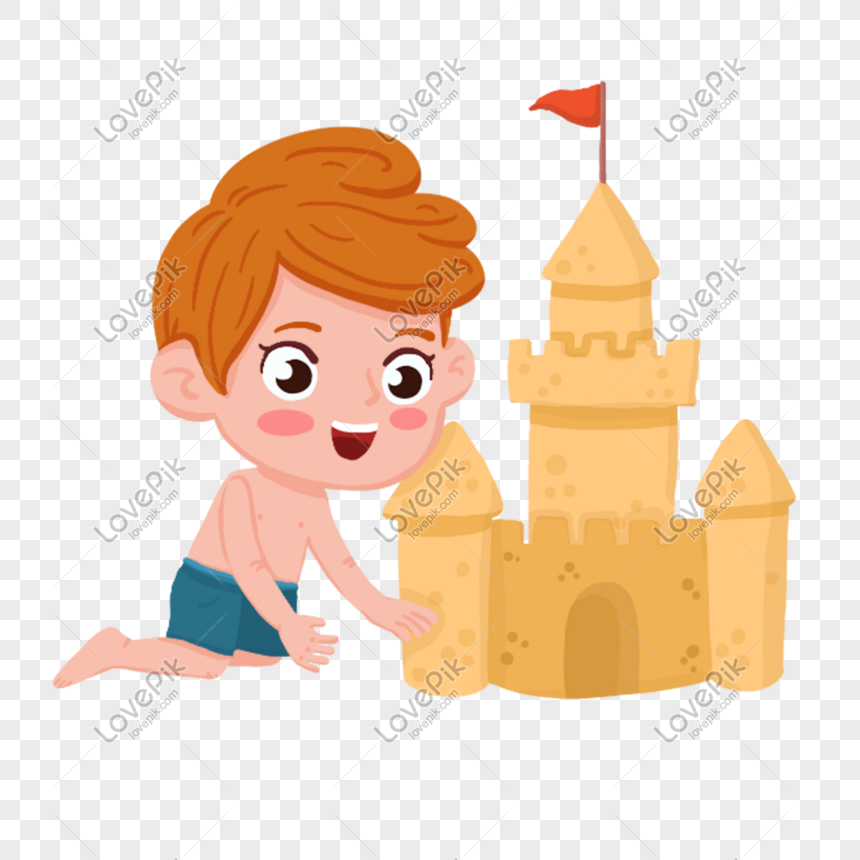 Pile Of Sandcastle Boys Png Image Psd File Free Download Lovepik 401476420