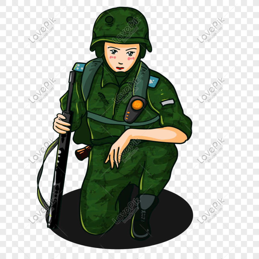 Cartoon Army Soldier Free PNG And Clipart Image For Free Download