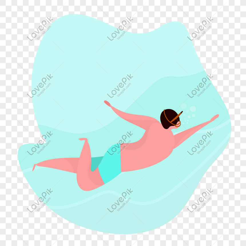 Swimming In The Sea PNG Transparent Image And Clipart Image For Free ...