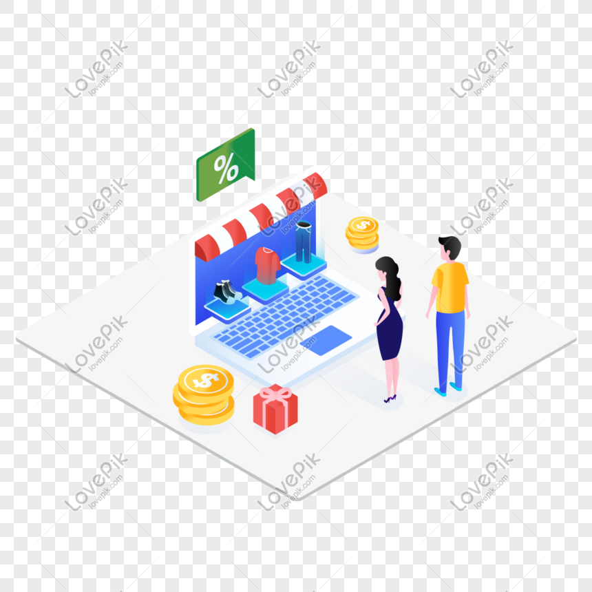 Shopping 25d Business Illustration Axonogram Free Material Png Image Picture Free Download 401492515 Lovepik Com