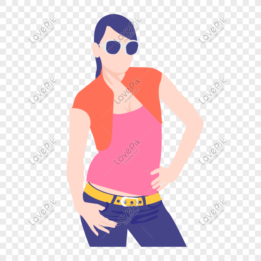 Woman Dress Up Icon Free Vector Illustration Material Png