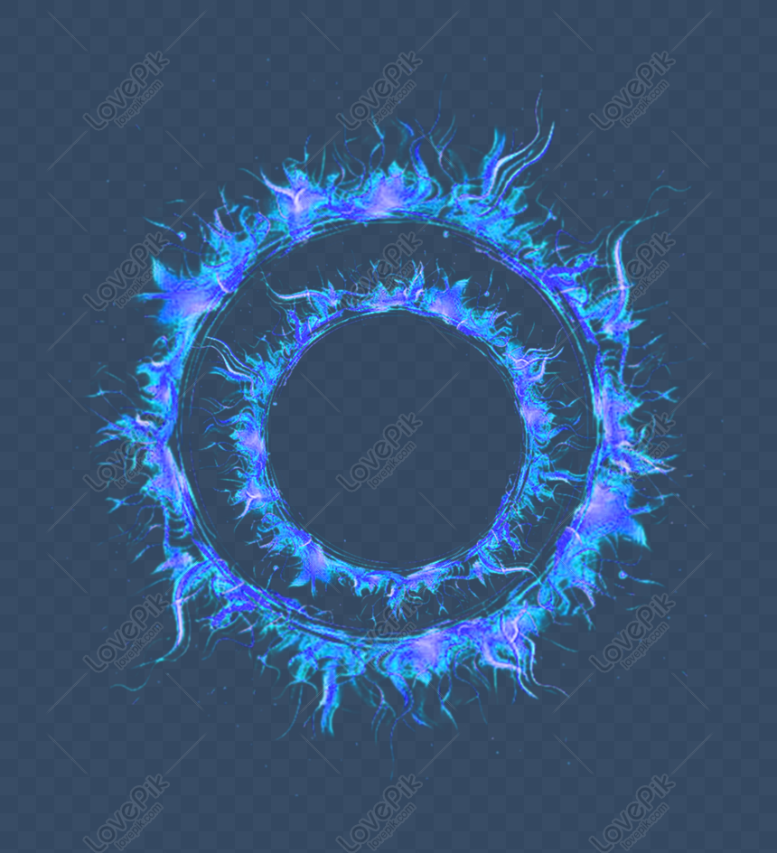 Blue Ring Flame Effect Element PNG Transparent And Clipart Image For Free  Download - Lovepik | 401493516
