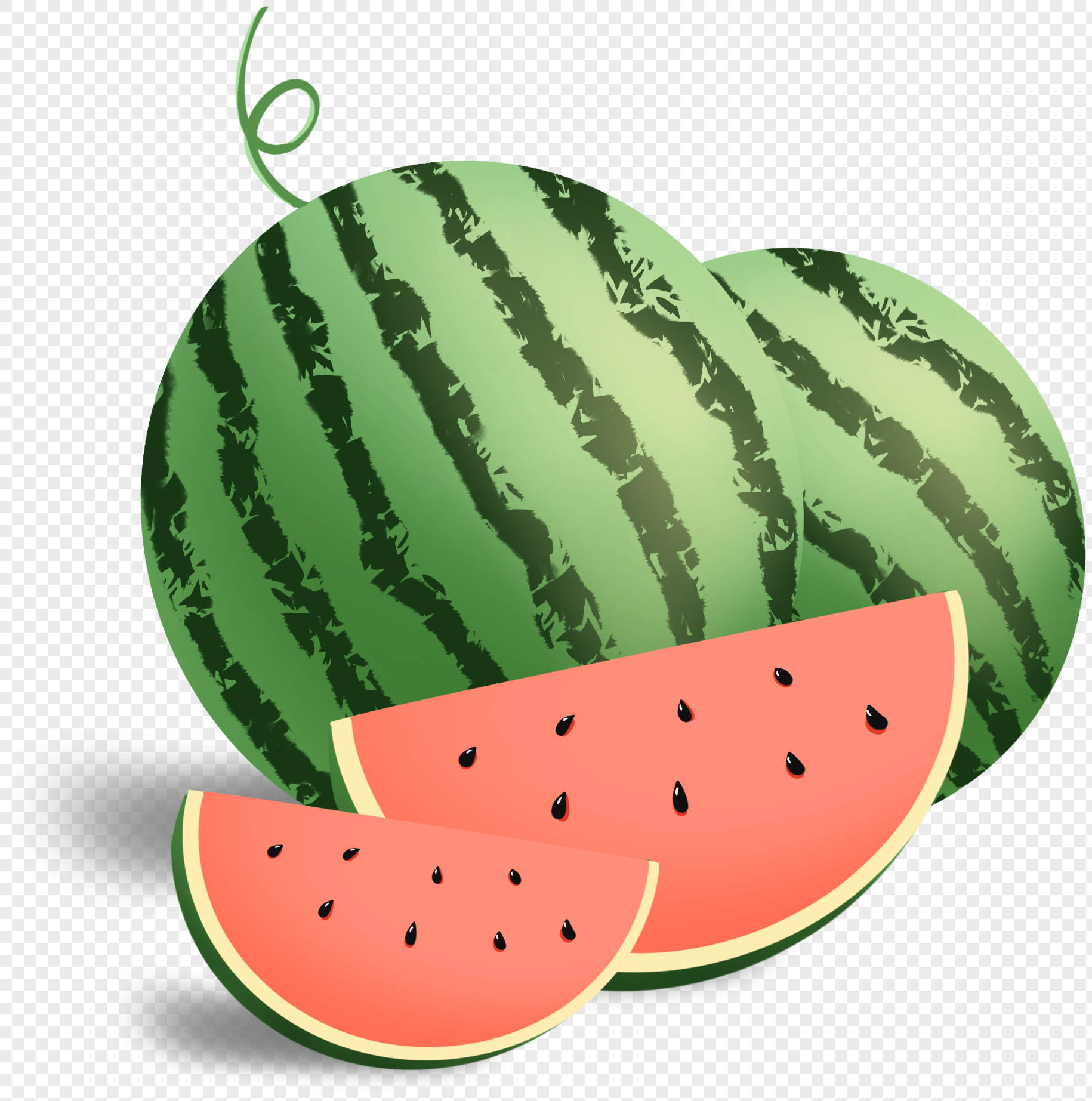 Watermelon Cartoon png download - 2563*995 - Free Transparent