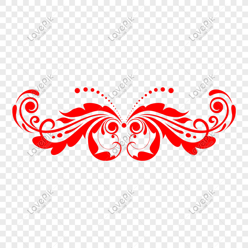 Red Decorative Pattern PNG Transparent Image And Clipart Image For ...