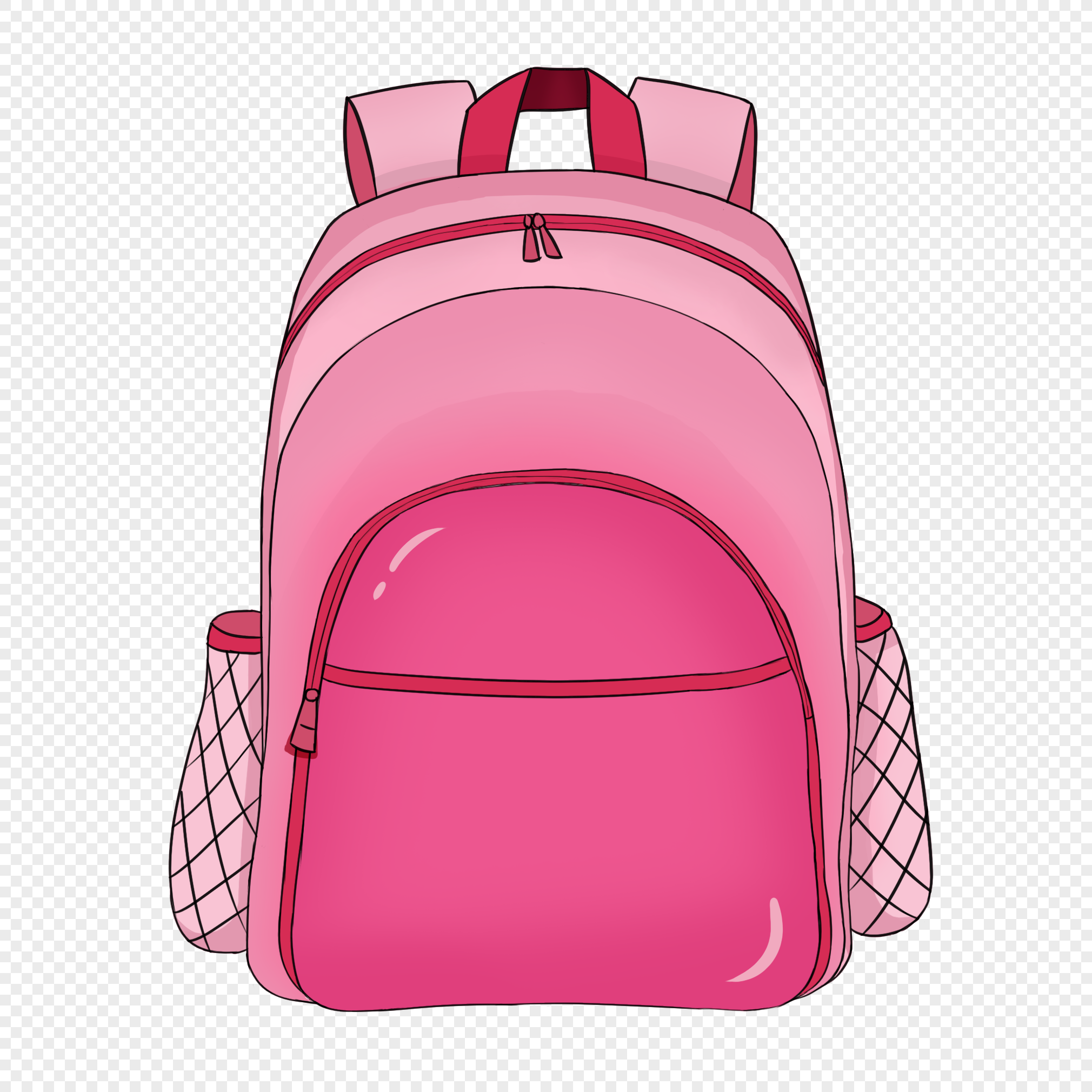 Pack Your Bags Clipart Transparent Background, Hand Painted School