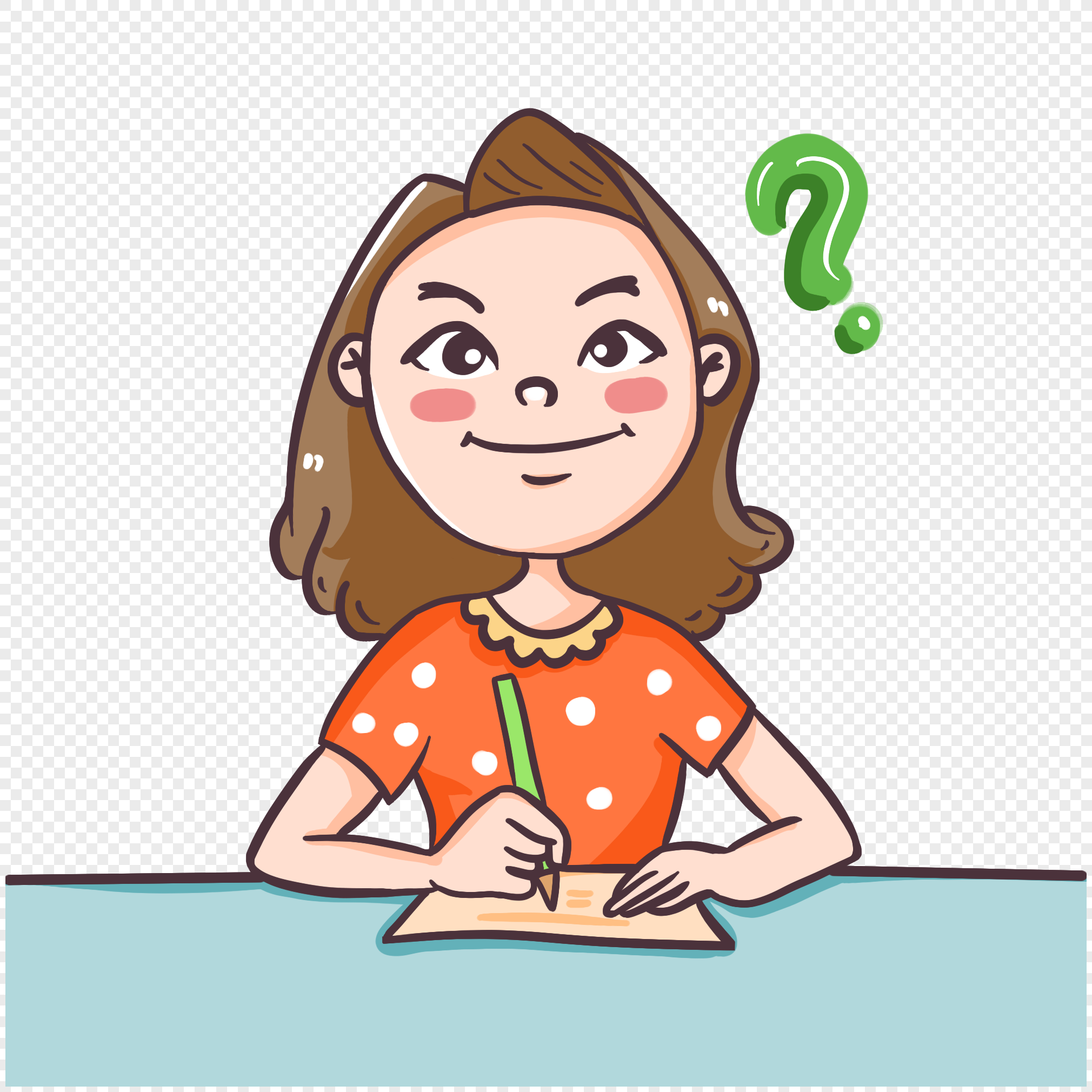Girl who writes homework during the school quarter, writing girl, school writing, quarter back png transparent image
