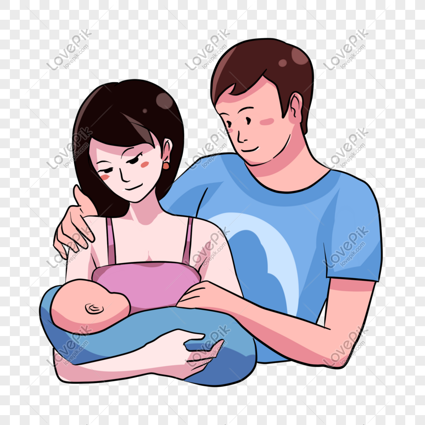 Parents Embrace Little Baby Free PNG And Clipart Image For Free Download -  Lovepik | 401514009