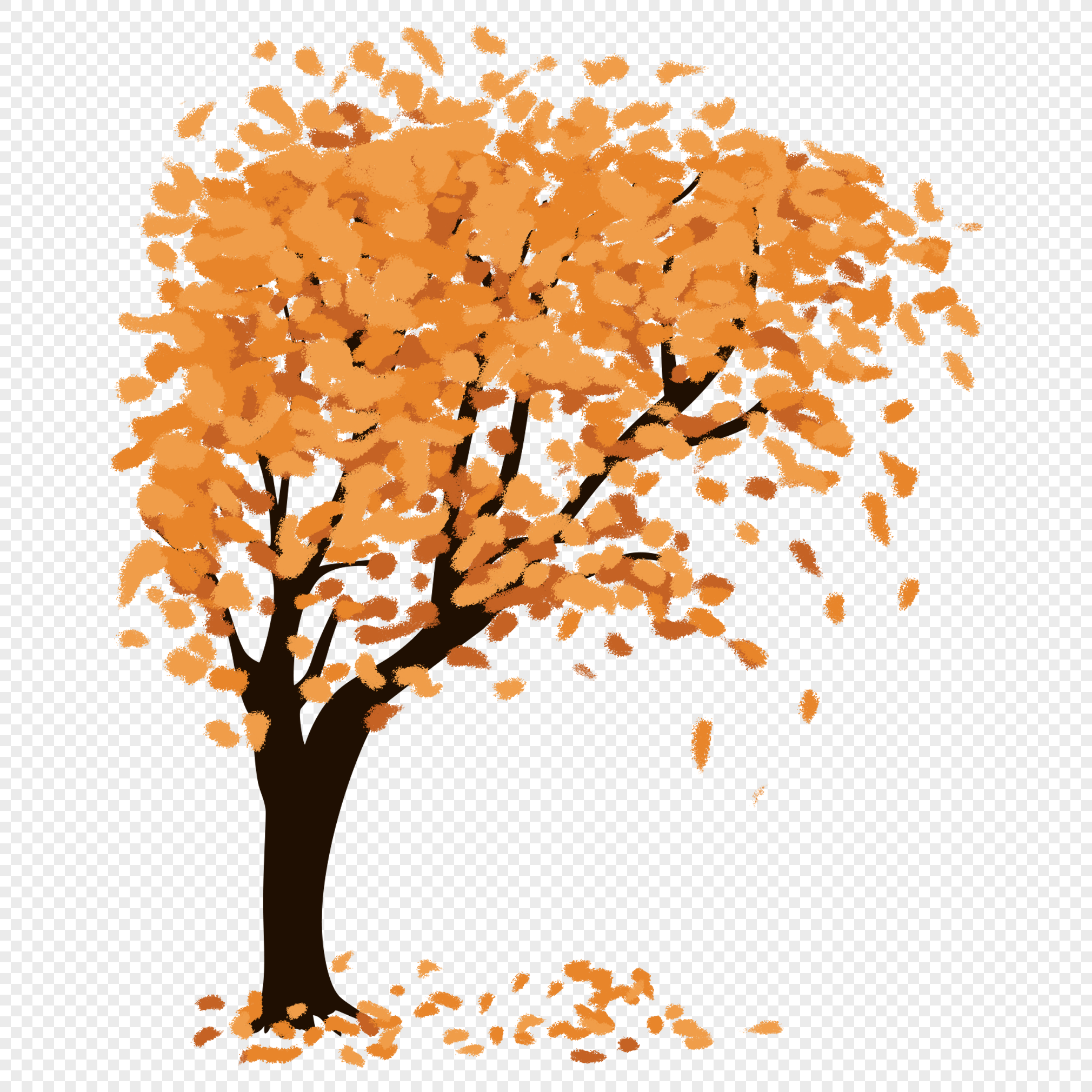 Pohon Musim Gugur Dedaunan Musim Gugur Angin Musim Gugur 