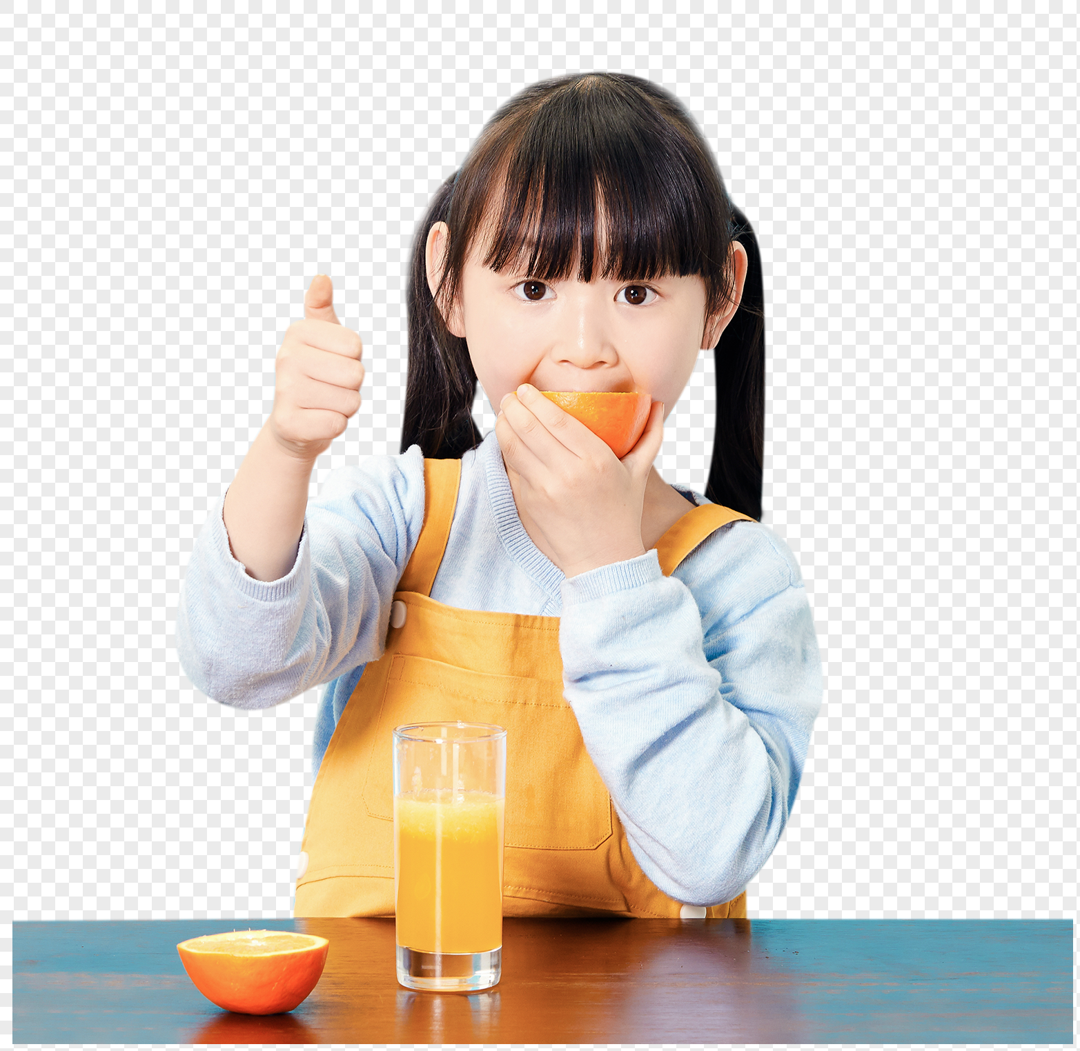 Girl Eating Oranges PNG Free Download And Clipart Image For Free ...