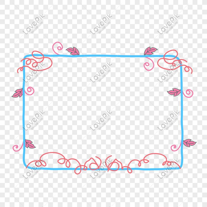 Simple Line Decorative Border PNG Transparent Background And ...