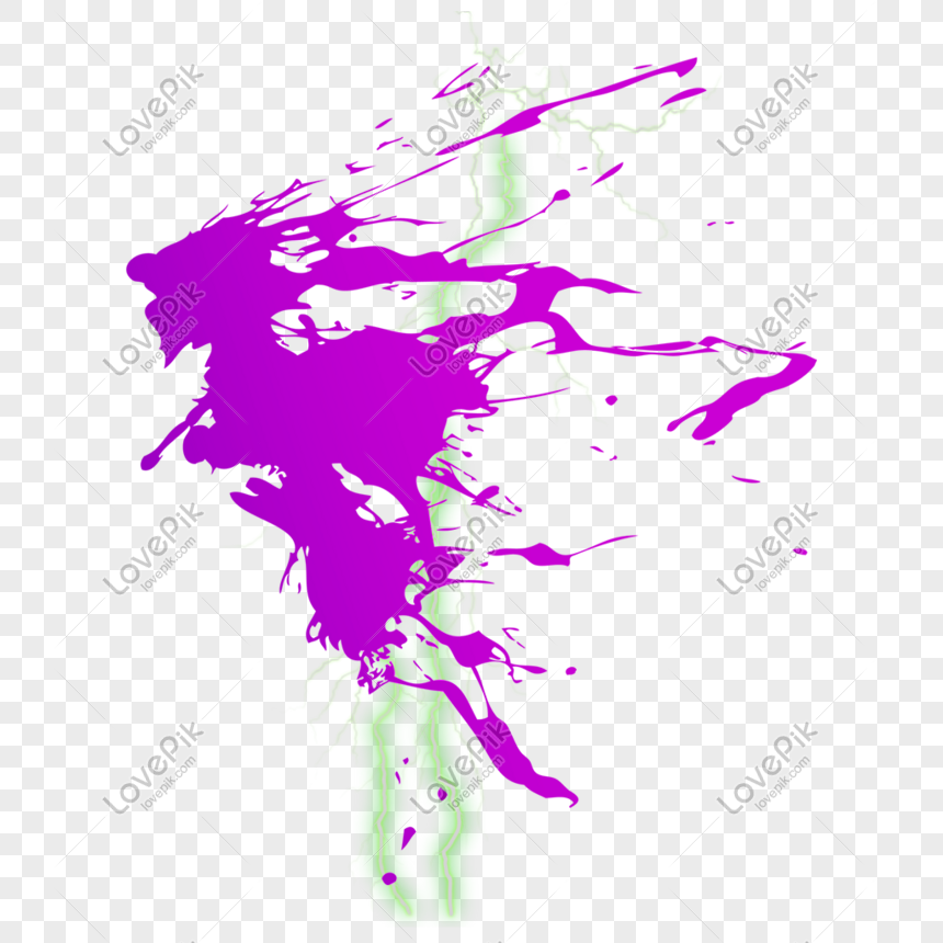 Purple Paint Splash Effect Element Png Image Psd File Free Download Lovepik