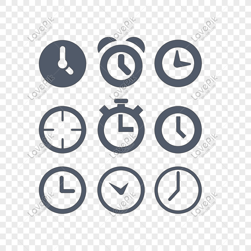 Flat Style Clock Icon App Web Icon Element Png Image Picture Free Download Lovepik Com
