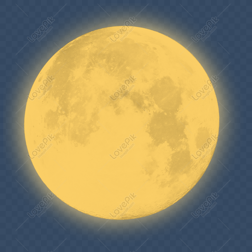 Луна как желтый медведь