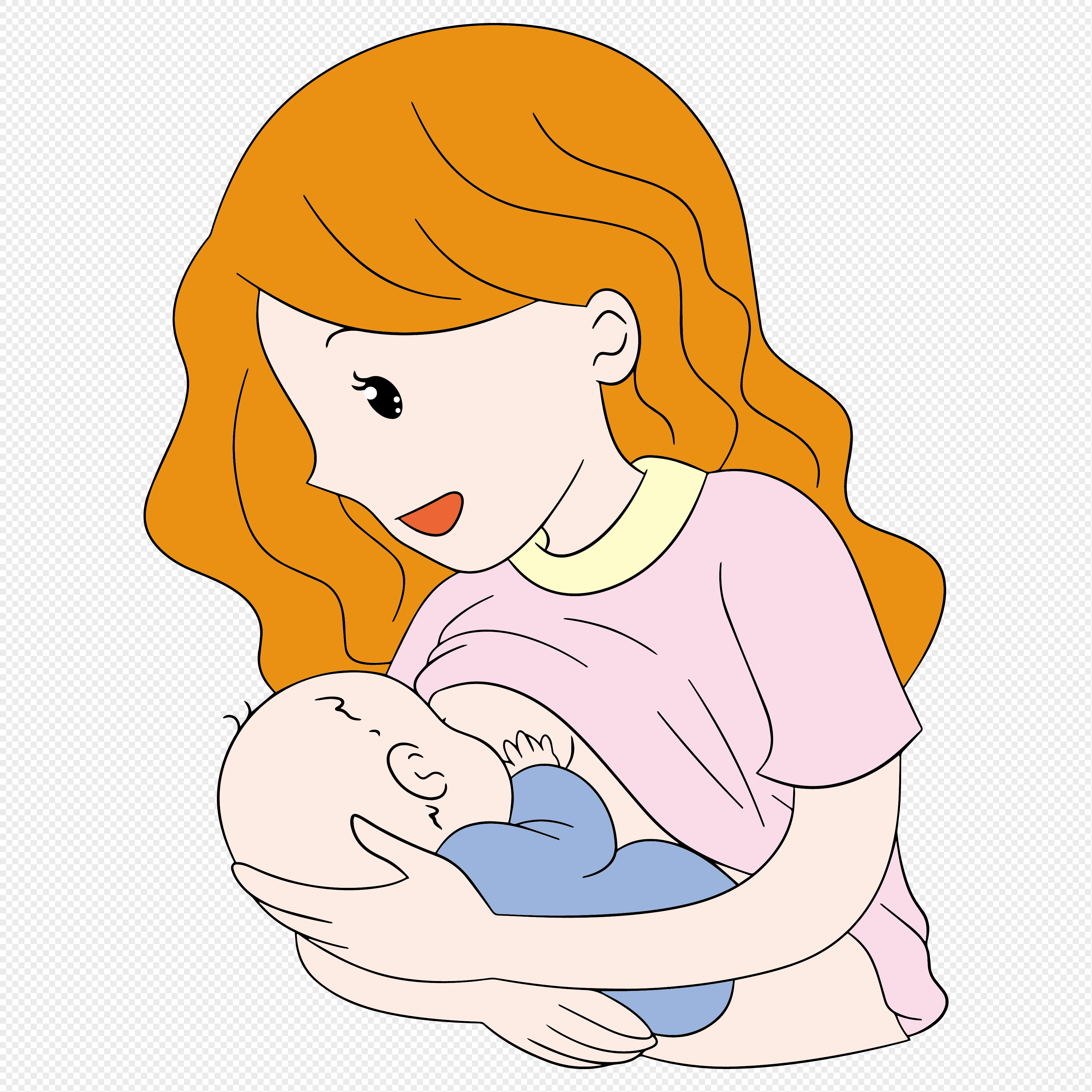 Feeding Baby PNG Images With Transparent Background | Free Download On  Lovepik