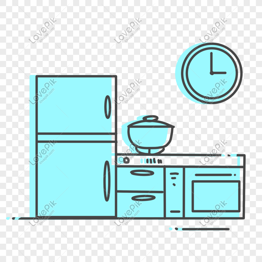 Simple Line Kitchen PNG Transparent Background And Clipart Image For Free  Download - Lovepik | 401544430