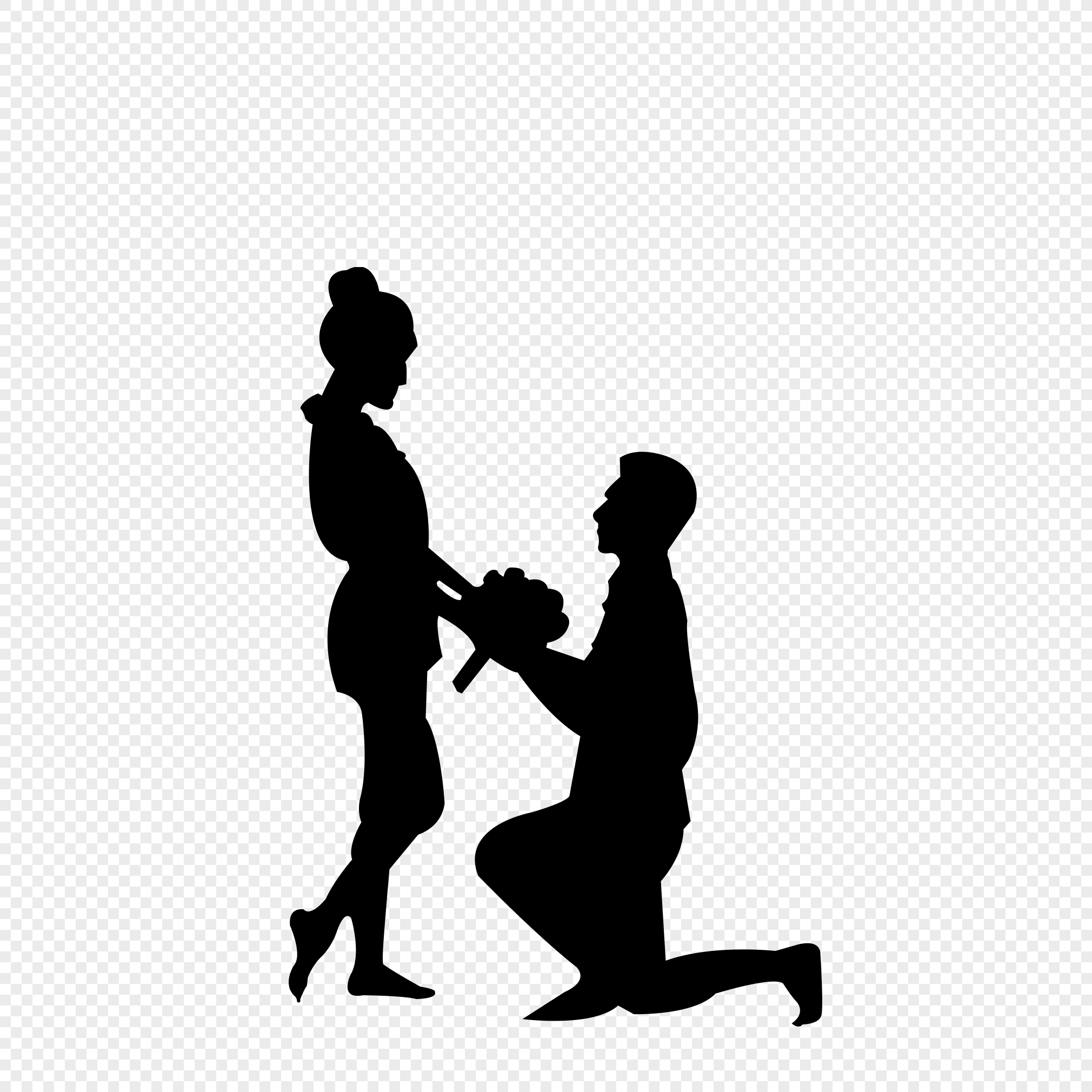 Married Couple Monogram, HE Initials Logo – Elegant Quill