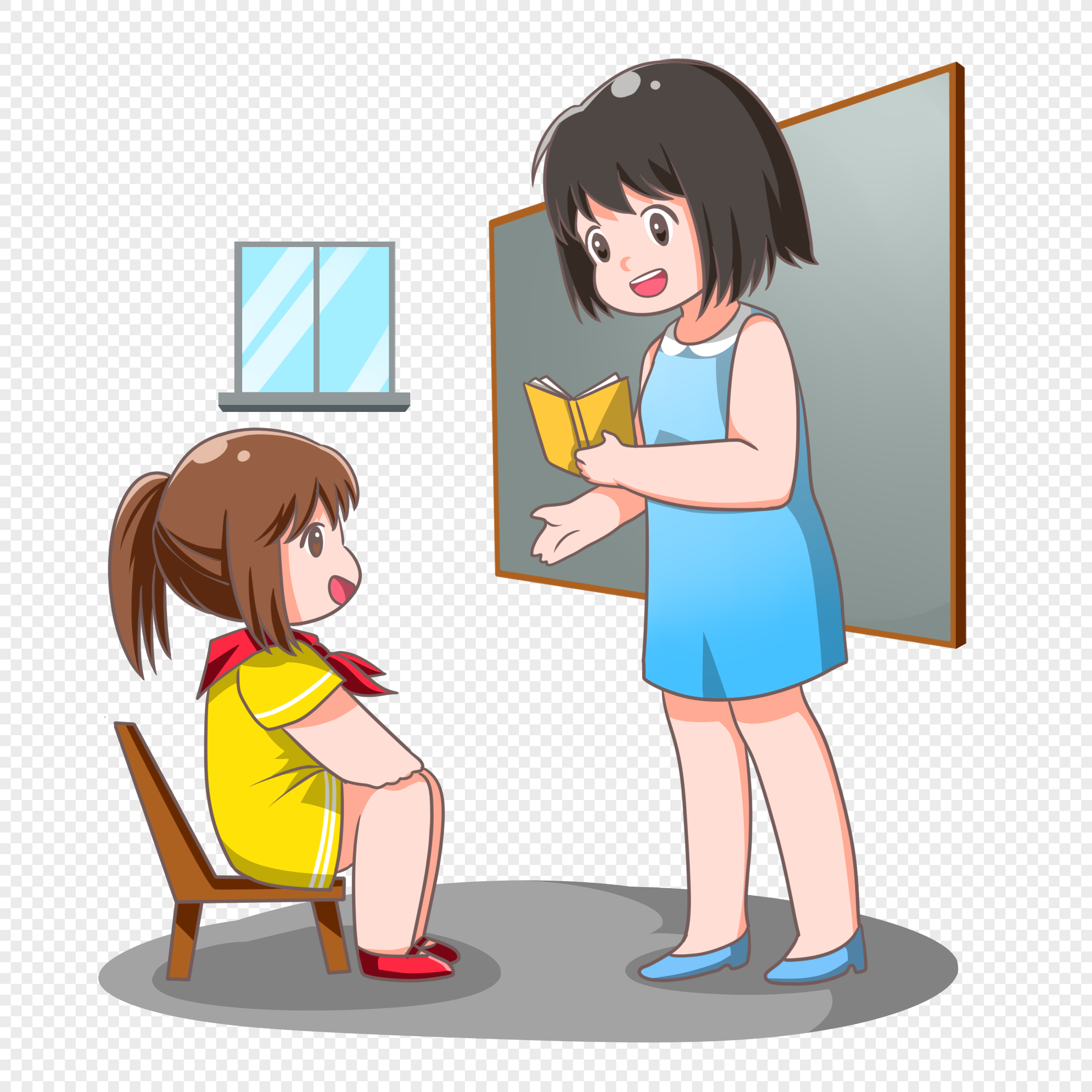 Child Helping Teacher Clipart