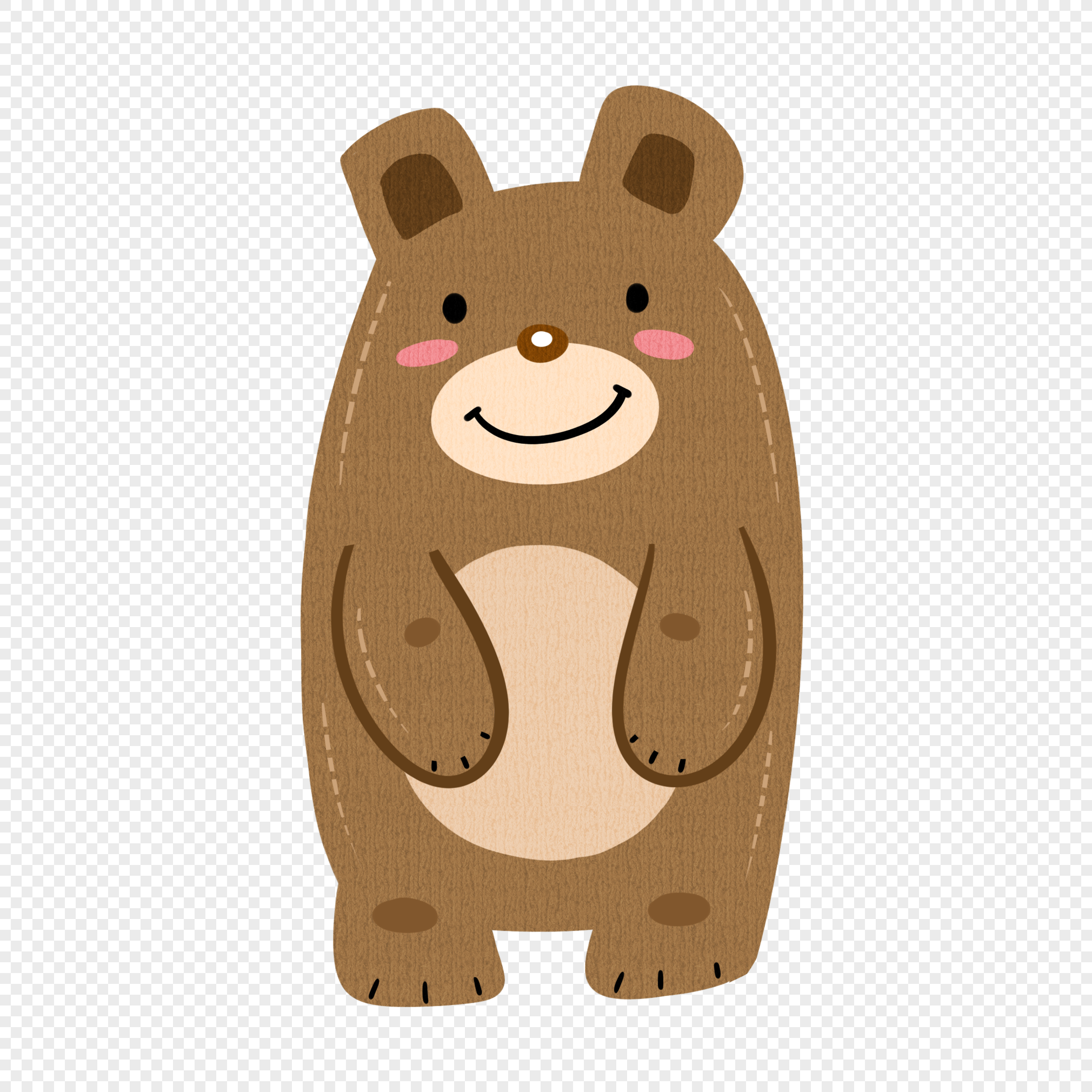 Autumn animal cute bear, cute bear, mole, cartoon animal png transparent background