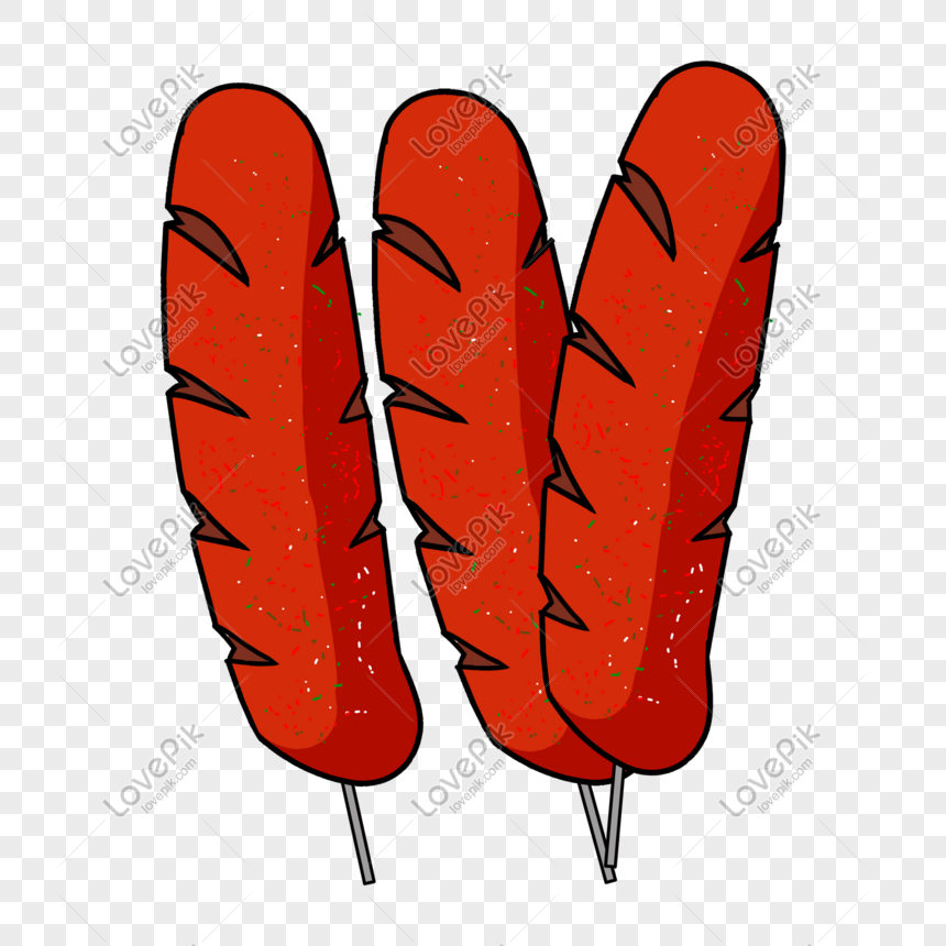 Hand Drawn Sausage PNG Picture And Clipart Image For Free Download ...
