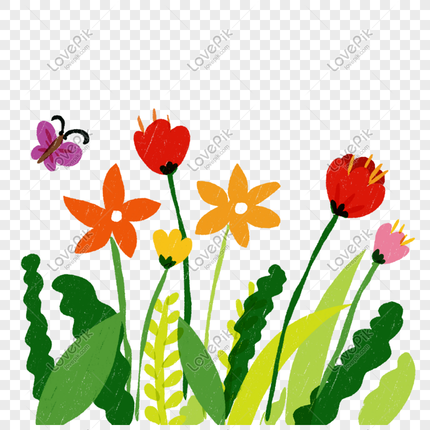 花新鮮な美しい植物装飾的なボーダー花ジャングルボーダーイラストイメージ グラフィックス Id Prf画像フォーマットpsd Jp Lovepik Com