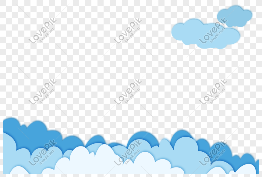 Paper Cut Wind Cloud Border, Cloud, Wind, Sky PNG Hd Transparent Image ...