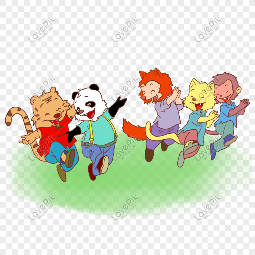 Little Animals Dancing PNG White Transparent And Clipart Image For Free  Download - Lovepik | 401565352