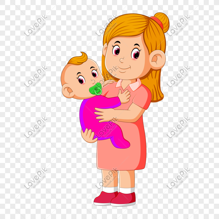 Gambar Kartun Ibu Dan Anak Bayi Adzka