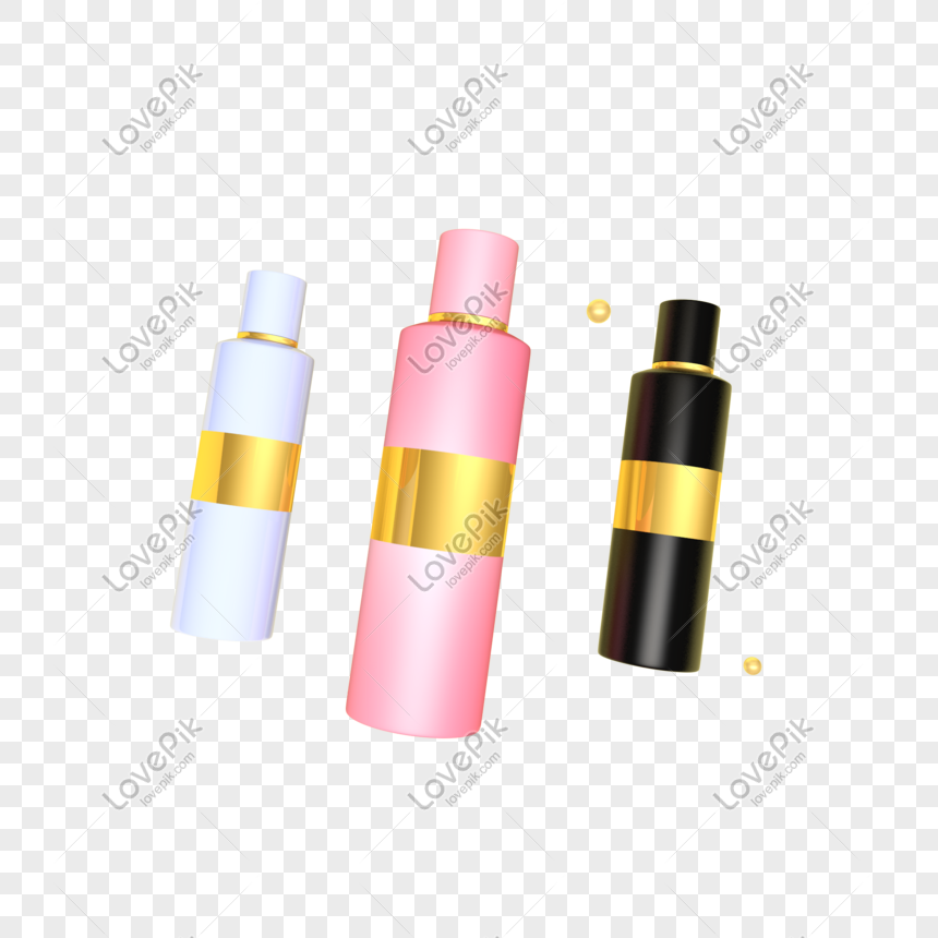 Three Dimensional Skin Care Products Illustration PNG Image And Clipart ...