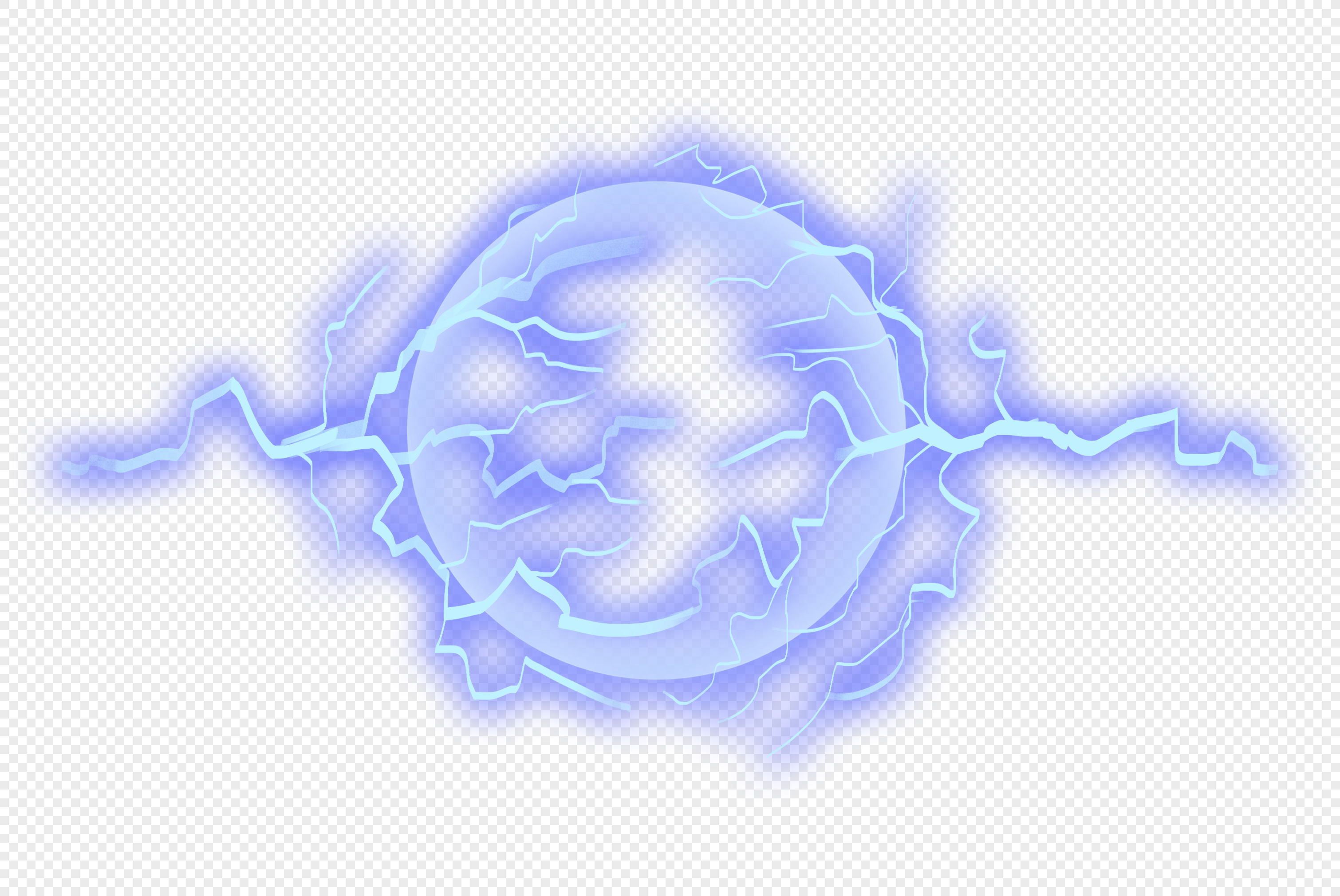 Blue Electric Ball PNG Image & PSD File Free Download - Lovepik | 401576408