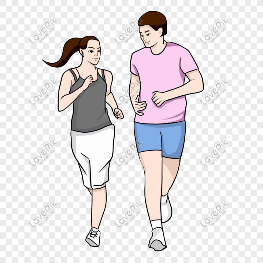 find clipart of people running