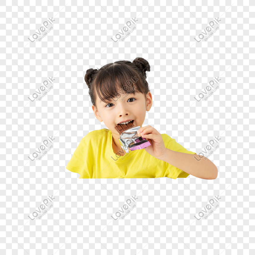 Girl Eating Chocolate PNG Transparent Image And Clipart Image For Free  Download - Lovepik | 401583337