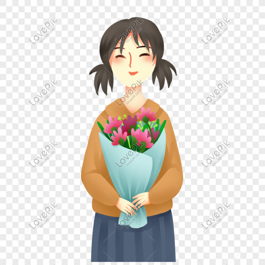 Flower Student PNG Transparent Background And Clipart Image For Free ...