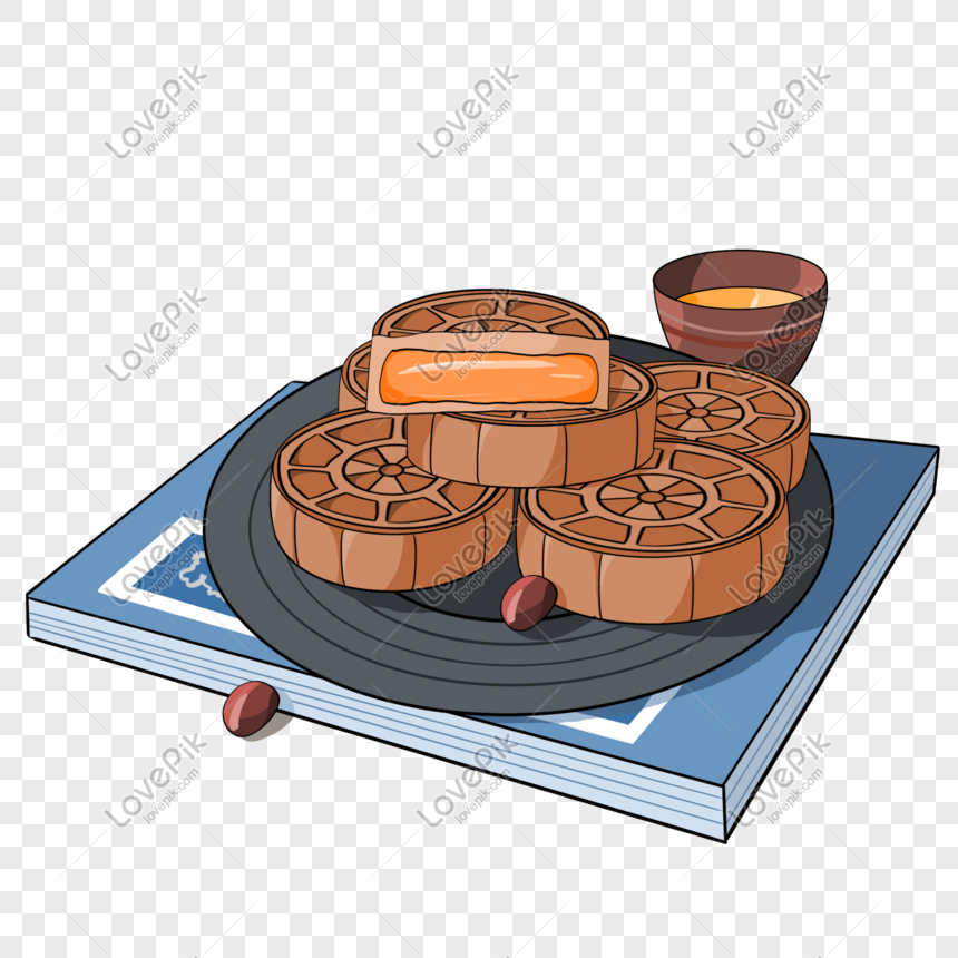 Delicious Mooncake Material Image PNG Transparent Background And ...