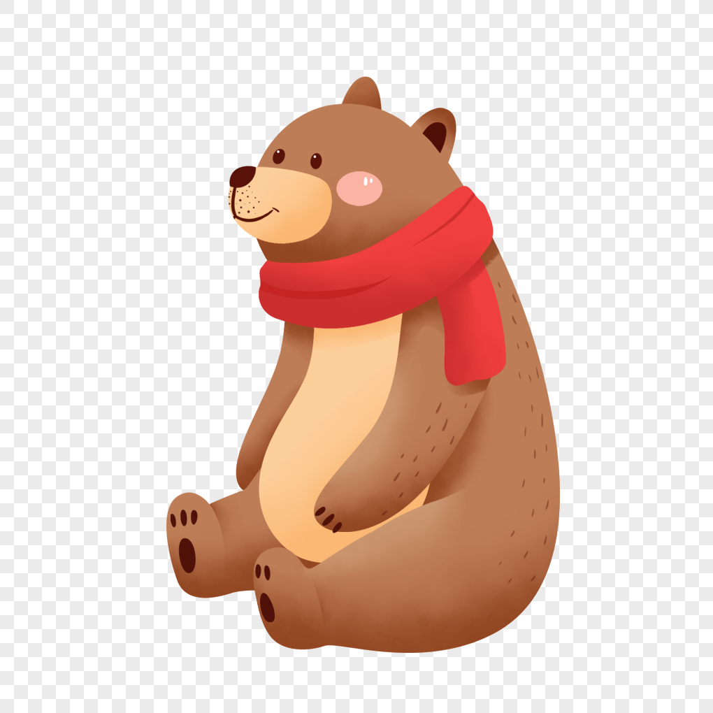 clipart of a sitting bear