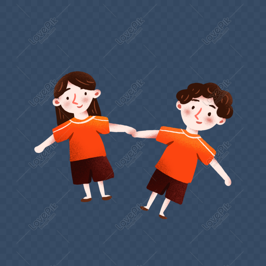 Boy Girl Holding Hands Png Image Psd File Free Download Lovepik